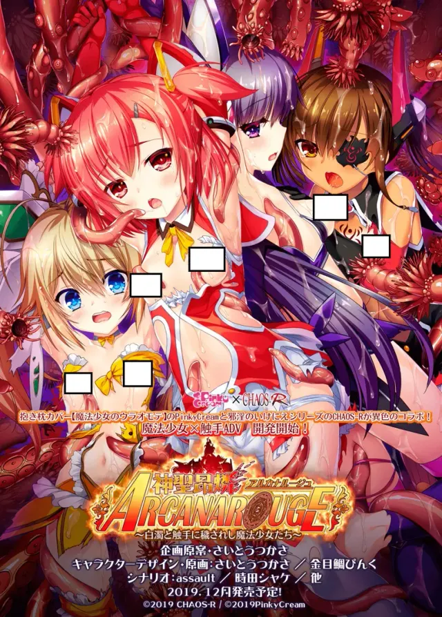 神聖昂燐アルカナルージュ～白濁と触手に穢されし魔法少女たち～ 封面