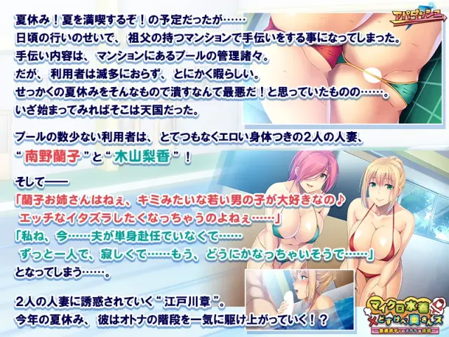 微泳装×好色人妻 〜丰满肉体的情色诱惑〜 预览图 1