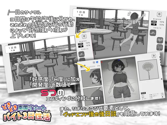 どきどき南国リゾートでのバイト3日性活 预览图 3