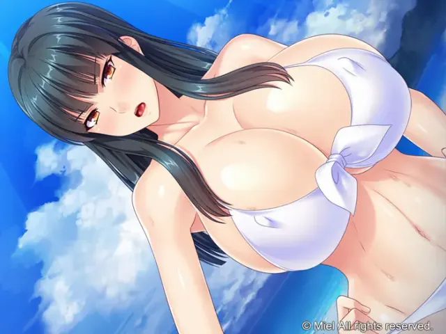 爆乳泳装人妻在沙滩上一脸正经的寝取 预览图 19