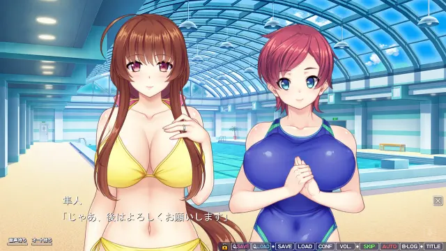 雌堕！与巨乳泳装人妻们的恋爱色情游泳！～在泳池开始救生员兼职后被泳装人妻们包围并失去童贞!?～ 预览图 8