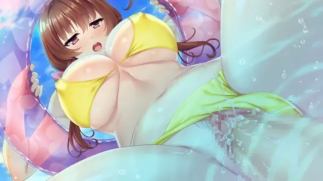 雌堕！与巨乳泳装人妻们的恋爱色情游泳！～在泳池开始救生员兼职后被泳装人妻们包围并失去童贞!?～ 预览图 18